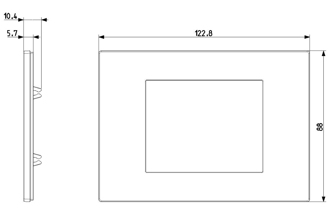 Placca Vimar Linea 3 moduli Metal - 30653.22 02