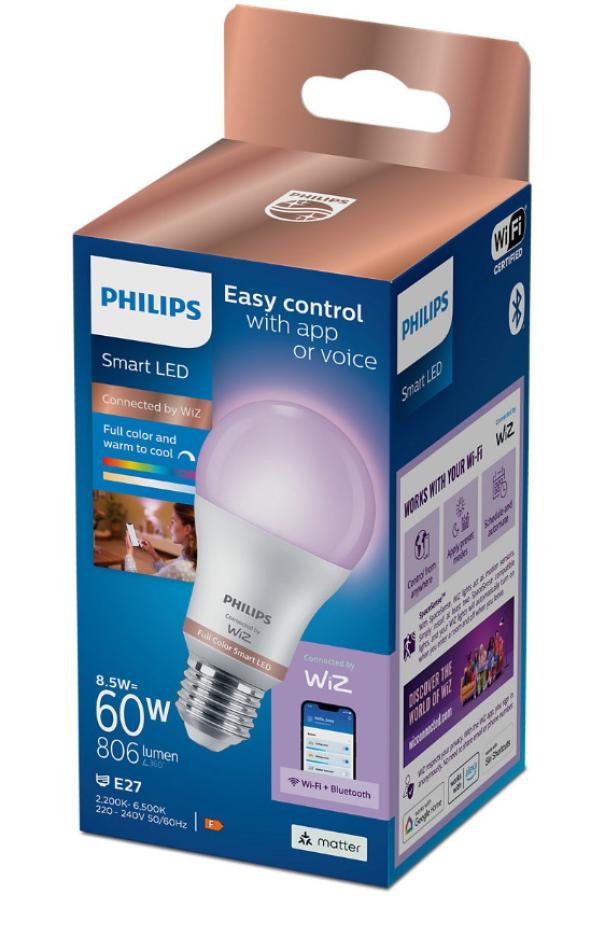 Lampadina led A60 Philips smart rgb 8.5W E27 2200-6500K - 17093300 02