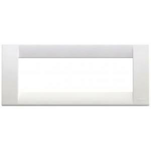 Idea placca 6 moduli colore bianco brillante 16746.01