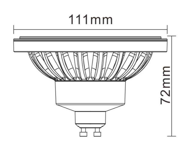 Lampadina led QR18 Marino Cristal dimmerabile 18W 4000K GU10 - 21703 02