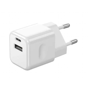 Caricabatterie  30w usb-a usb-c bianco - 6680