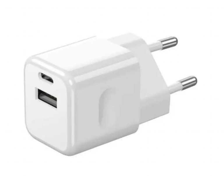 Caricabatterie V-tac 30W usb-A usb-C bianco - 6680 01