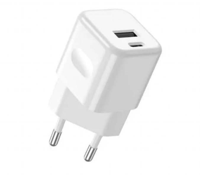 Caricabatterie V-tac 30W usb-A usb-C bianco - 6680 03