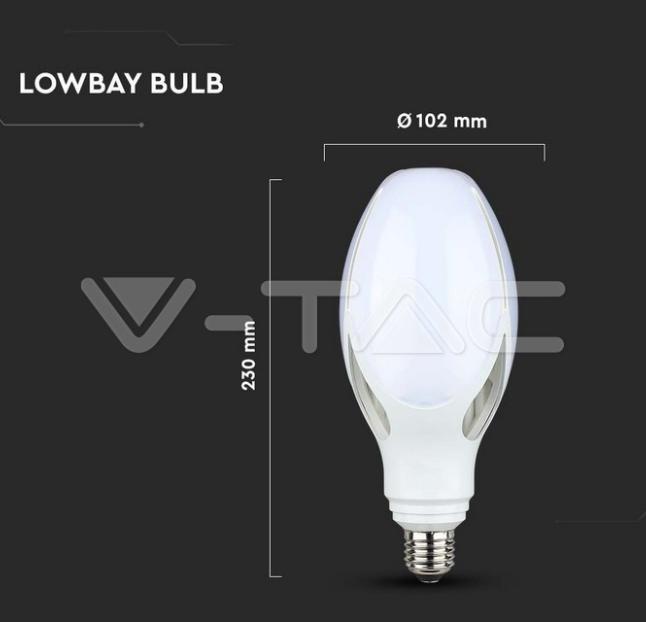 Lampadina led oliva V-tac chip Samsung E27 36W 4000K VT-240 -  21284 06