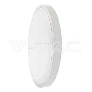 Plafoniera led  rotonda 18w 3000k ip44 bianco vt-8618  - 76151