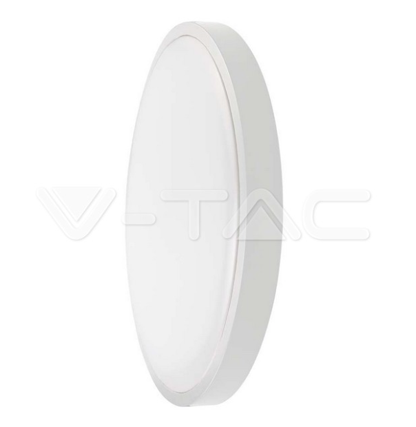 Plafoniera led V-tac rotonda 18W 3000K IP44 bianco VT-8618  - 76151 01