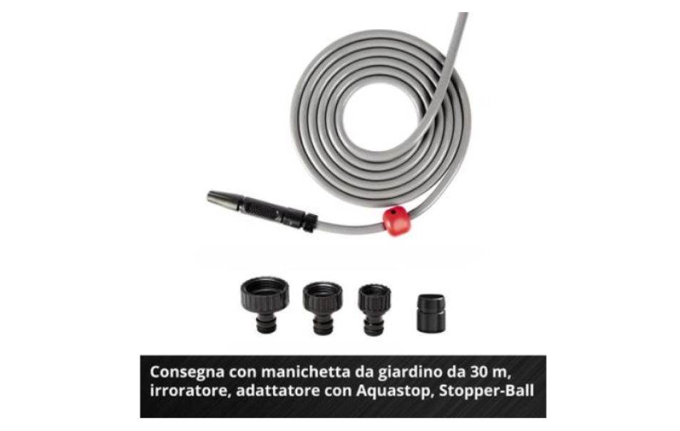 Avvolgitubo automatico a batteria Einhell GE-HR 18/30 Li-Solo tubo da 30m - 4173770 02