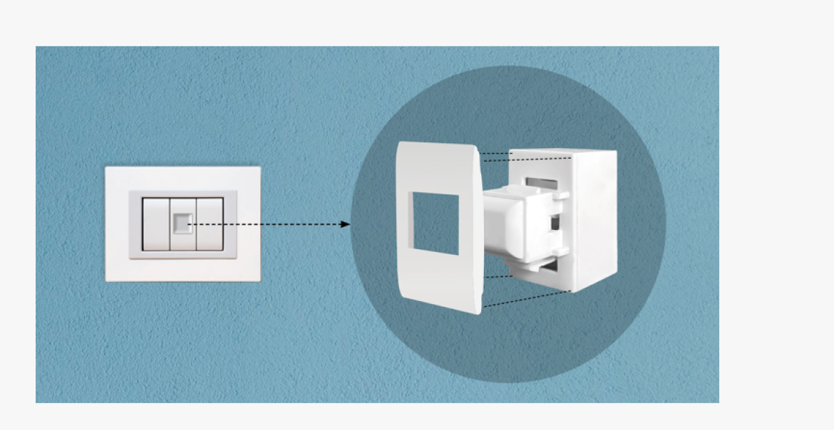 Pulsante cinetico Feb Elettrica keystone - 9320/U 02