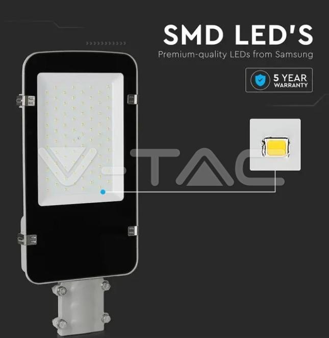 Armatura stradale led V-tac chip Samsung 50W 4000K IP65 VT-50ST  -  215271 03