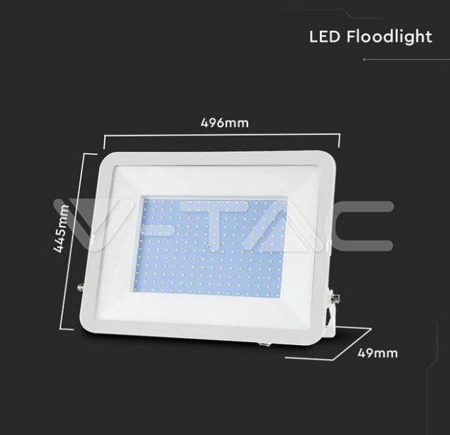 Proiettore led V-tac chip Samsung 300W 4000K IP65 bianco VT-44300  -  10033 05