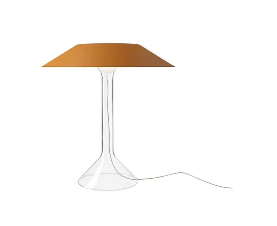 Lampada da tavolo led touch Foscarini Chapeaux M 7.5W 2700K ocra - FN3140T100-56E00 01