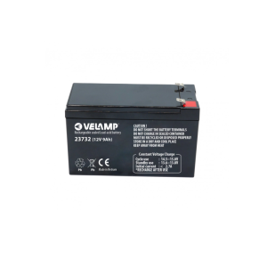 Batteria ricaricabile al piombo velamp 9ah 12v nero - 23732