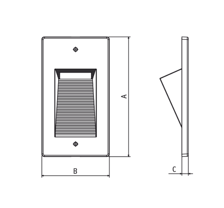 Maschera di rivestimento Goccia Illuminazione Quantum per 5425 acciaio inox - 5472IN 02