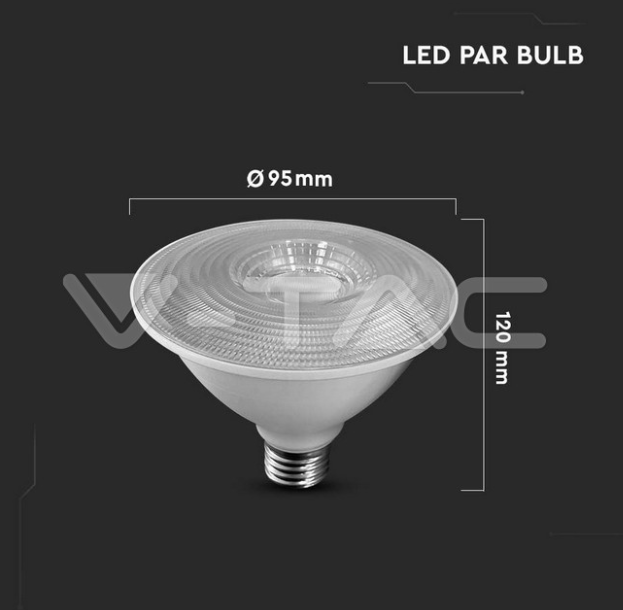 Lampadina led PAR30 V-tac chip Samsung E27 11W 6500K VT-230-N  -  21155 03