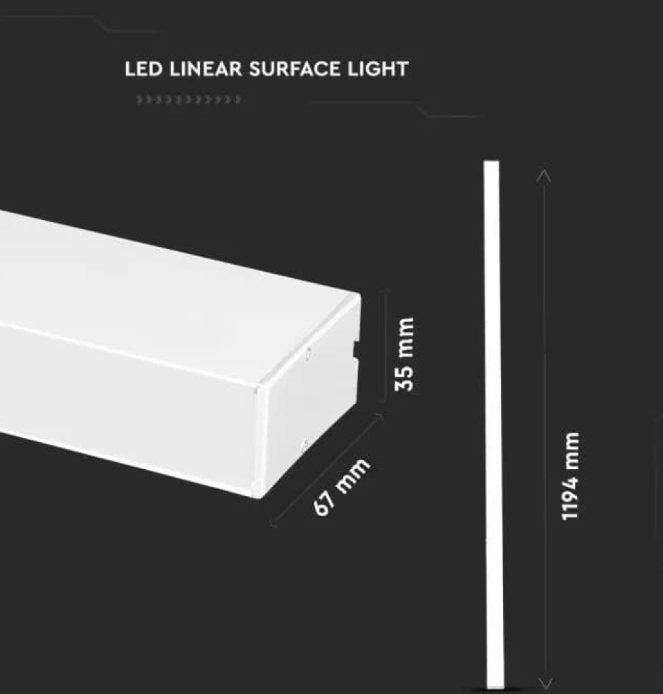 Plafoniera led V-tac chip Samsung 40W 4000K bianco VT-7-46 -  21463 05