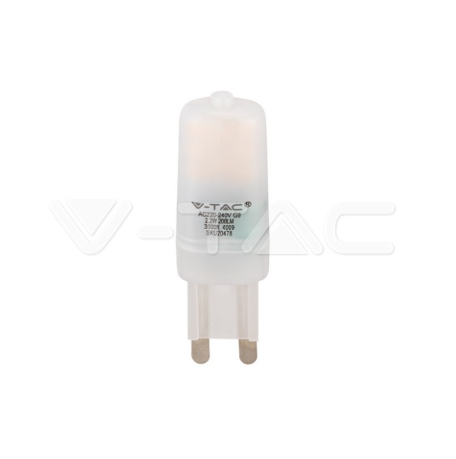 Lampadina led V-tac chip Samsung G9 2,2W 3000K VT-11033 -  20478 01