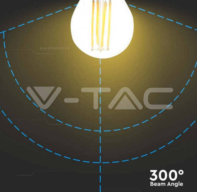 Lampadina led G45 V-tac E27 6W 3000K VT-2366  -  212842 03