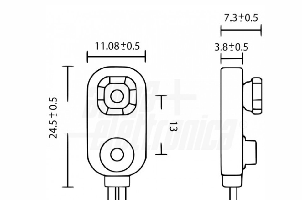 Connettore Alpha Elettronica per batteria 9V  -  38-100/B1 02