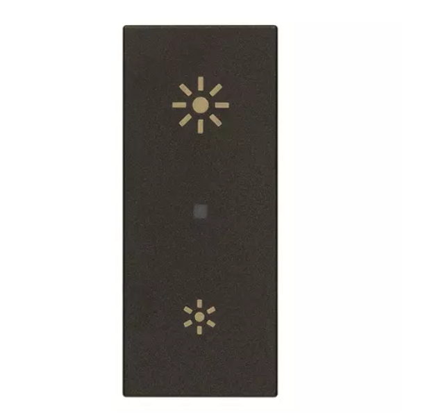 Tasto Vimar Linea assiale simbolo dimmer 1 modulo nero - 31000A.RG 01