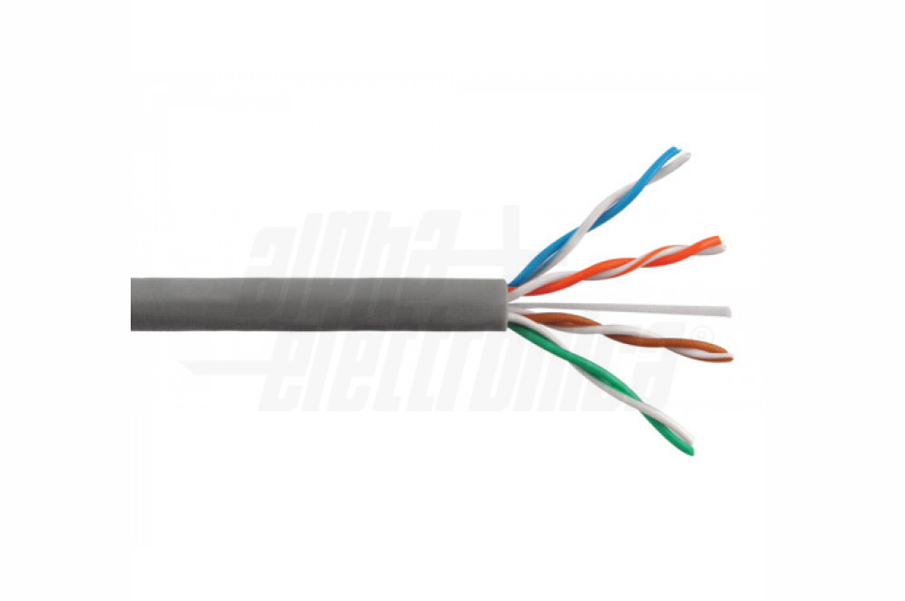 Cavo dati F/UTP Alpha Elettronica cat 6 diametro esterno 6.9mm da 305m grigio - WTRLAN6F-G2 01