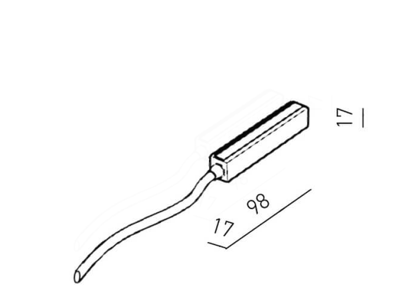 Modulo di connessione Gea Luce per alimentazione in remoto bianco - GBIC13 01