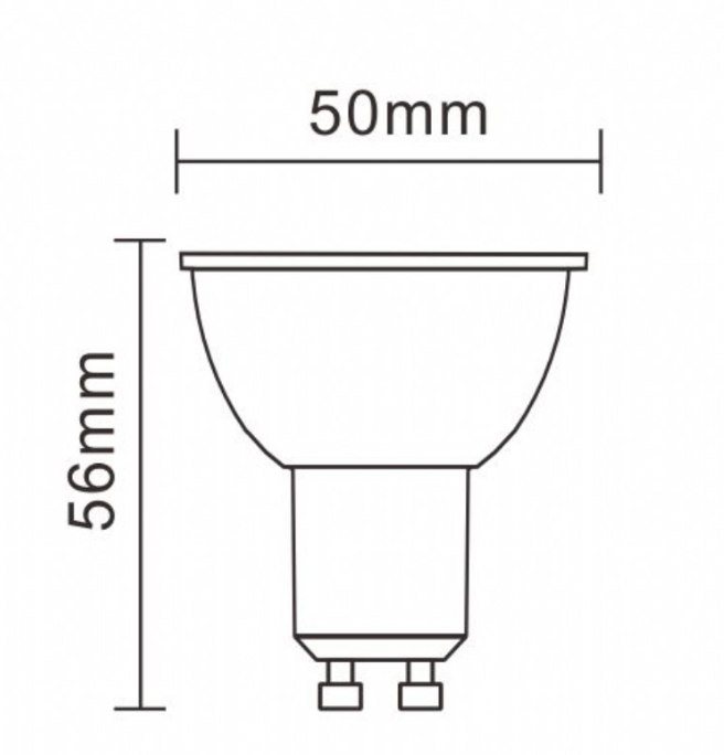 Lampadina led Marino Cristal GU10 7,5W 3000K  STD-DICROICA LED TRP - 21660 02