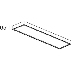 Struttura per pannelli  carter 30x120cm bianco - au4/312