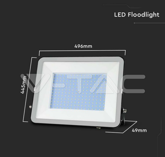 Proiettore led V-tac chip Samsung 300W 4000K  VT-44300 -  10031 06