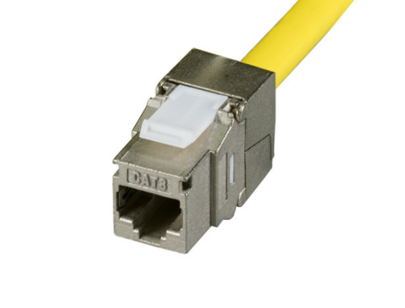 Connettore RJ45 Keystone Micro Tek diametro max cavo 8.5mm argento - E-20092 01