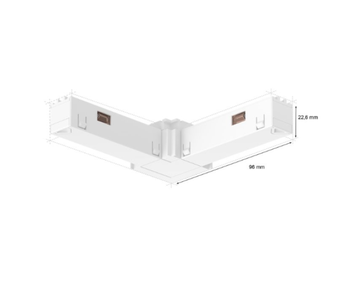 Connettore angolare esterno Philips Hue Perifo bianco - 40742800 03