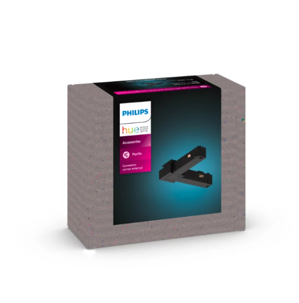 Connettore angolare esterno Philips Hue Perifo nero - 40740400 04