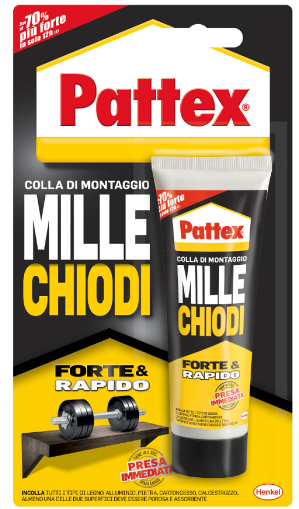 Millechiodi Pattex forte e rapido 100gr - 1947976 01