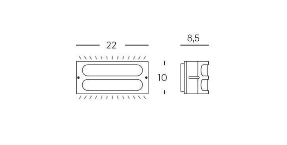 Lampada da parete Sovil Squba 1xE27 max 60W caffu00e8 - 175/27 02