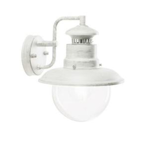 Lampada da parete  calipso 1xe27 max 60w bianco argento - 590/37