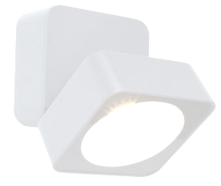 Punto luce led da parete Sovil Quadro 7W 4000K bianco - 99140/02 01