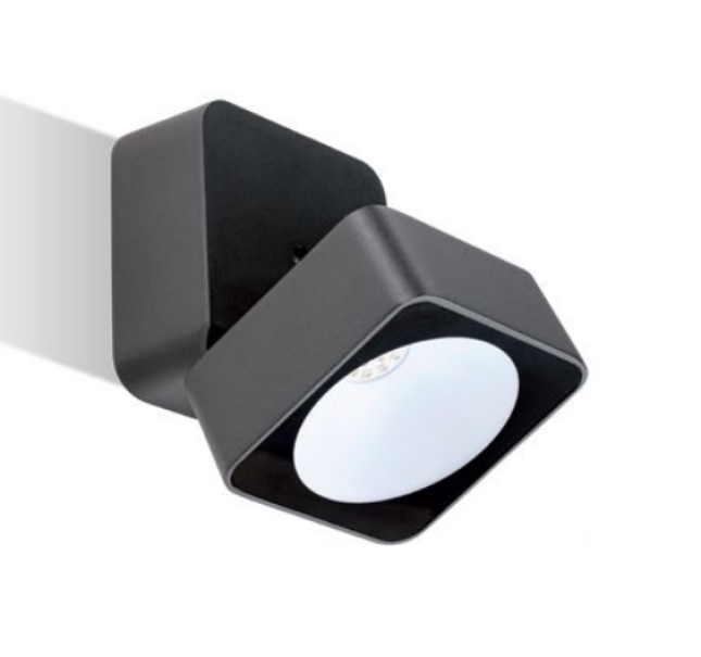 Punto luce led da parete Sovil Quadro 7W 4000K grafite - 99140/16 01