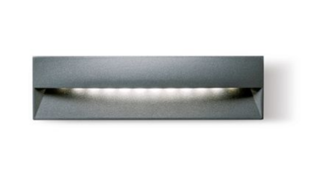 Segnapasso led rettangolare Sovil Rambla 6W 4000K grafite - 99240/16 01