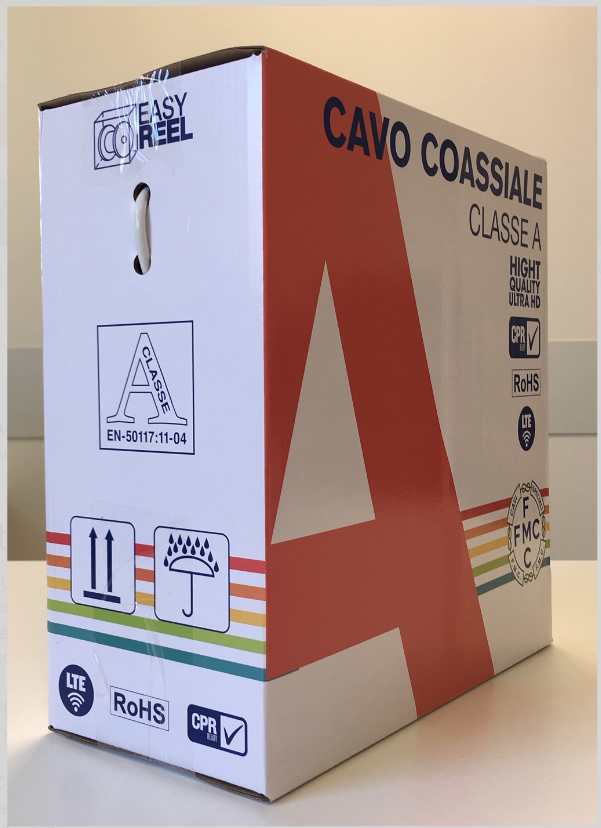 Cavo coassiale Micro Tek diametro esterno 6.6mm da 100m rosso - 399AL0R100-1 01