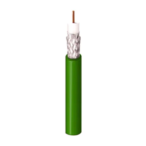 Cavo coassiale  diametro esterno 6.6mm verde 100 metri - 399al0v100-1