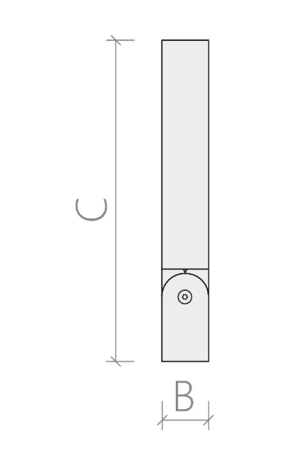 Proiettore led Tec-mar Polar 2/PR 80W 4000K argento - 7027PR4080GL 02