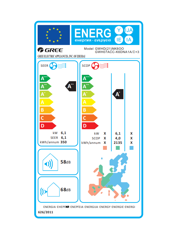 Unita esterna trial split GREE Cosmo 21000BTU/H gas R32 - GREE10143 04