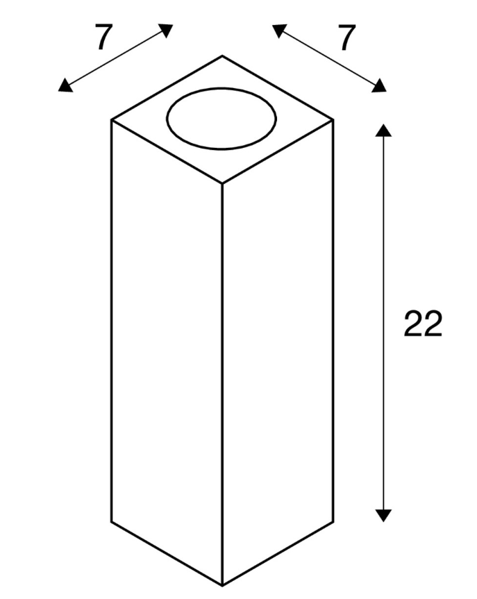 Lampada da parete Slv Theo Up/Down 2xGU10 50W alluminio spazzolato - 1000329 03