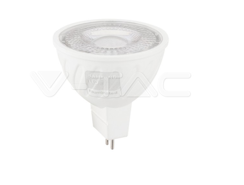 Lampadina led MR16 V-tac chip Samsung GU5,3 6W 6500K VT-267  - 21209 01