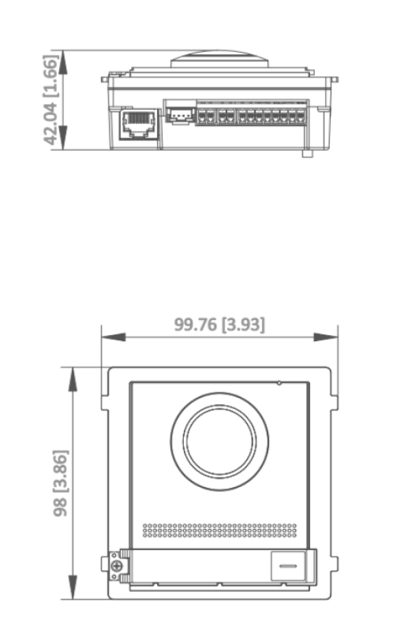 Unita esterna per videocitofoni Hikvision 2MP 5W 12V - 305303047 04