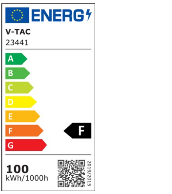 Proiettore led V-tac Chip Samsung 100W 6400K IP65 nero VT- 44104-B  -  23441 06