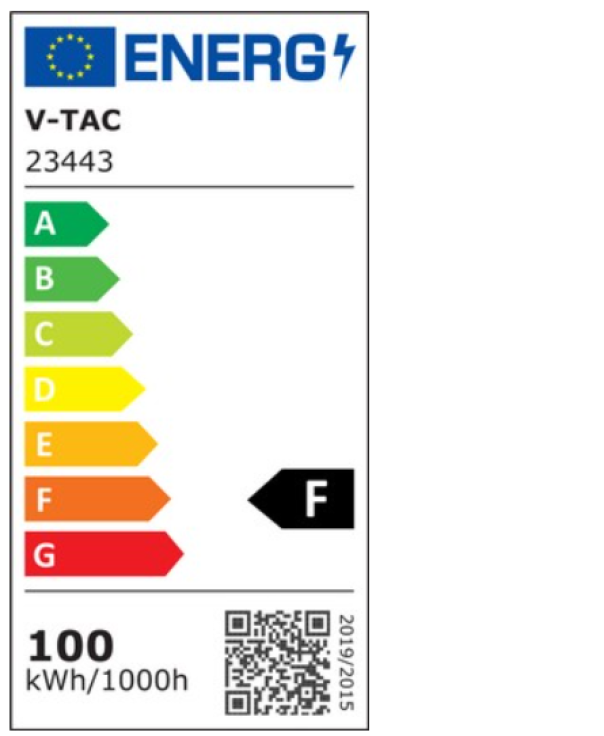 Proiettore led V-tac chip Samsung 100W 6400K bianco VT-44104-W  -  23443 06