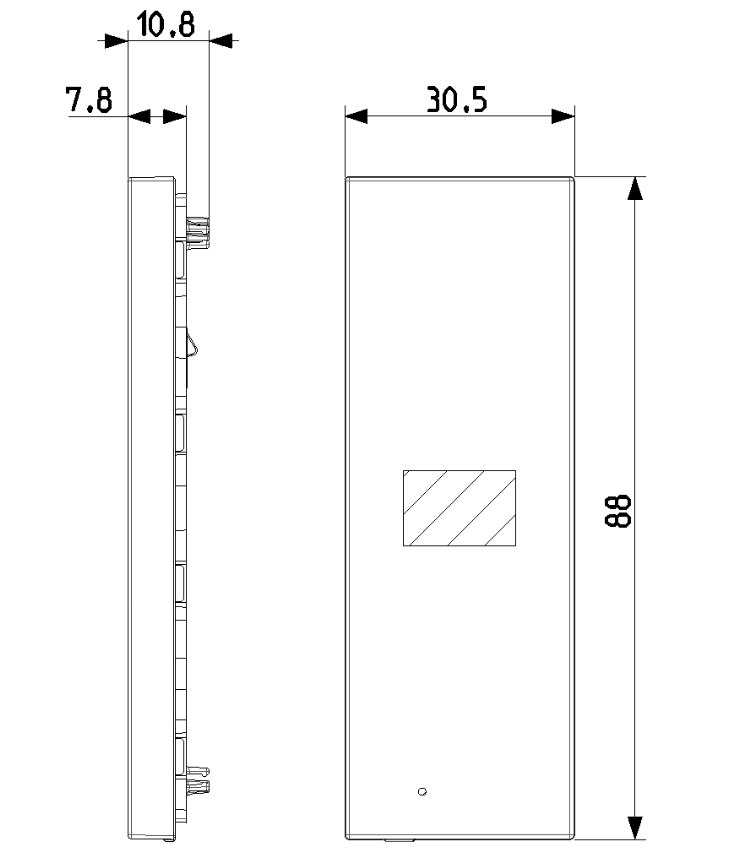 Comando Vimar Linea XT 1 modulo nero - 32031.G 02