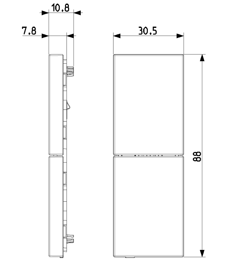 Comando clima Vimar Linea XT 1 modulo bianco - 32044.B 02