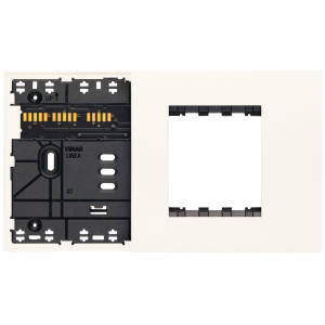 Supporto misto elettrificato  linea xt 4 moduli bianco - 32614.b