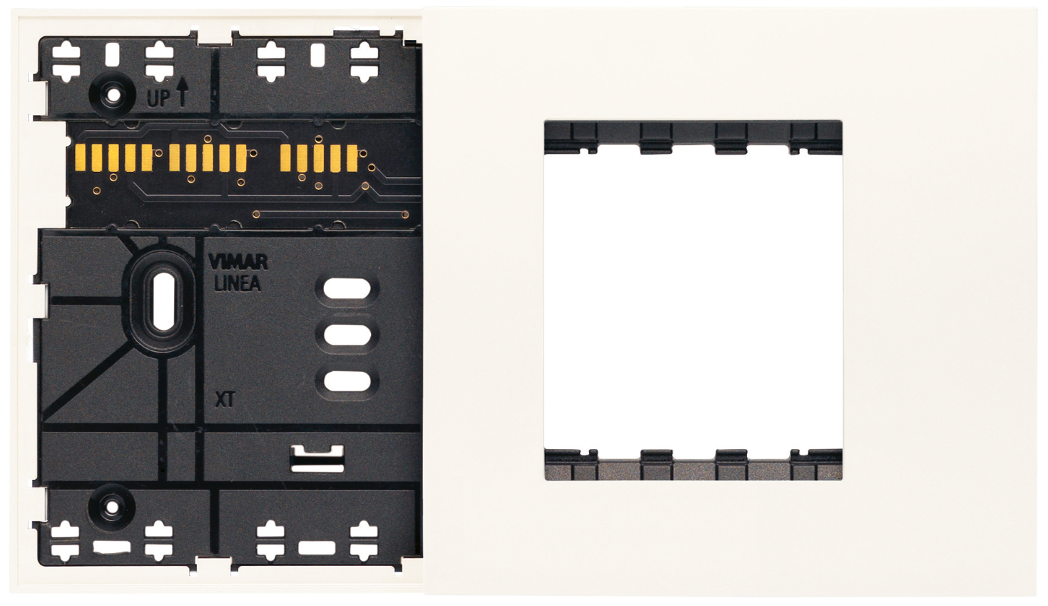 Supporto misto elettrificato Vimar Linea XT 4 moduli bianco - 32614.B 01